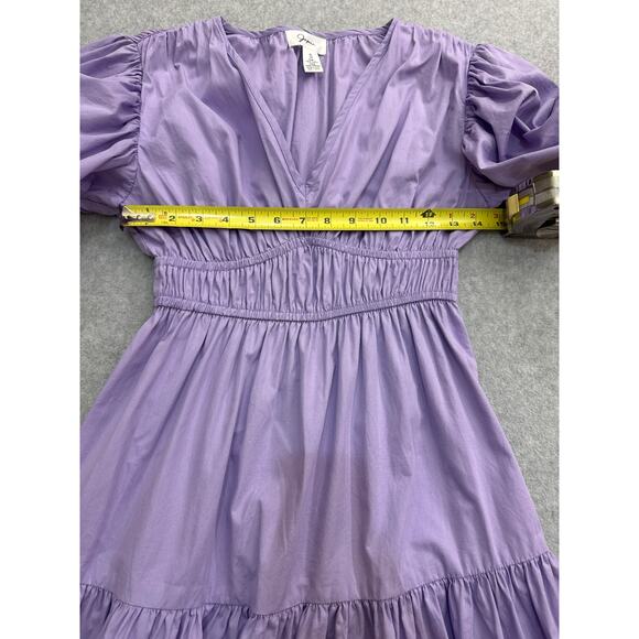 Japna Lavender Puff Sleeve Mini Dress – Size S - Picture 6 of 6